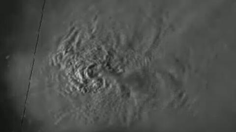 Chmura burzowa na zdjęciach z kosmosu (wideo archiwalne)