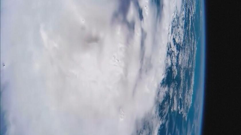 Cyklon Enawo widziany z ISS