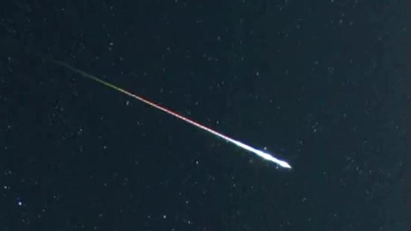 Deszcz meteorytów/ Foto: Międzynarodowa Stacja Kosmiczna, Dźwięk: radar U.S. Air Force 