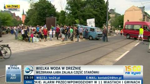 Drezno czeka na falę kulminacyjną (TVN24)