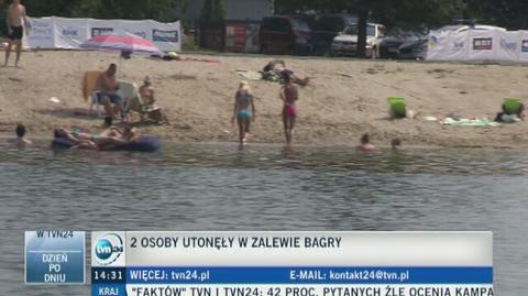 Dwie osoby utonęły w zalewie Bagry w Krakowie