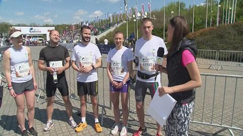 Ekipa TVN24 przed startem w Wings For Life World Run