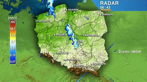 Front atmosferyczny przechodził rano przez Polskę