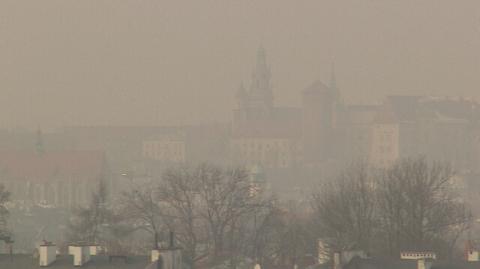 Gęsty smog w Krakowie