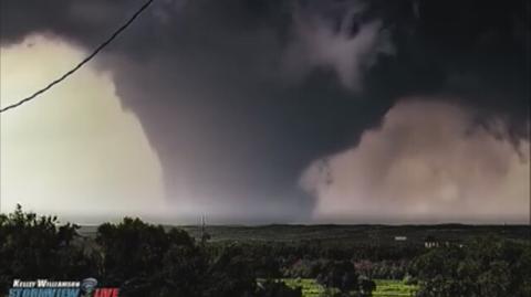 Gigantyczne tornado w Teksasie