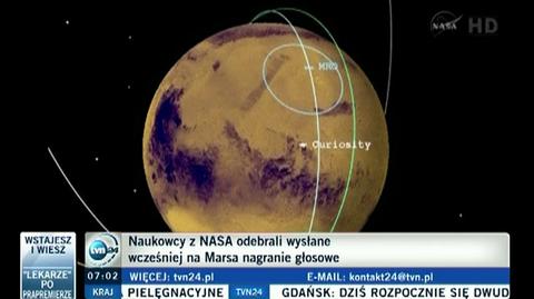 Głos Charlesa Boldena powrócił z Marsa (NASA, TVN24)