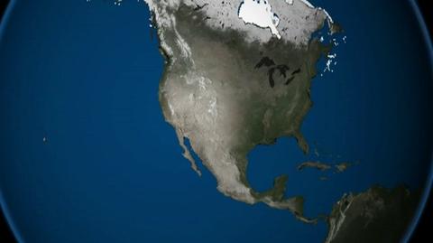 Gwałtowne topnienie arktycznego lodu (NOAA)