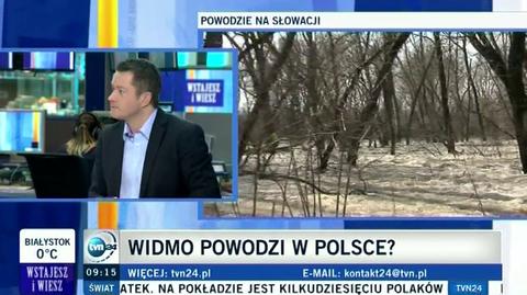 Hydrolog o tym, czy groża nam powodzie (TVN24)