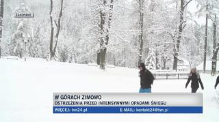 Intensywne opady śniegu w Polsce