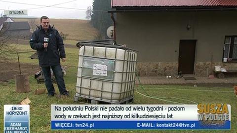 Jerzy Korczyński, o bieżącej sytuacji hydrologicznej na południu (TVN 24)
