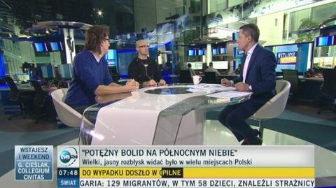 Karol Wójcicki i Mariusz Wiśniewski o bolidzie na niebie