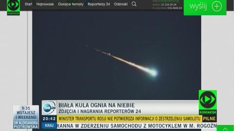 Karol Wójcicki o jasnym bolidzie na niebie