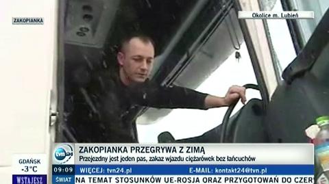 Kierowcy tirów żalą się na służby drogowe (TVN24)