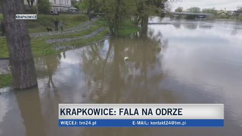 Krapkowice zostały zalane przez rzekę Osobłogę