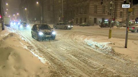 Łódź pod śniegiem (TVN24)