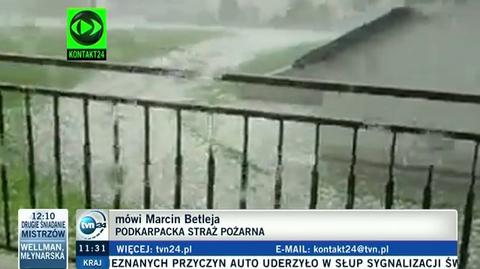Marcin Betleja opowiada o sytuacji na Podkarpaciu (TVN24)