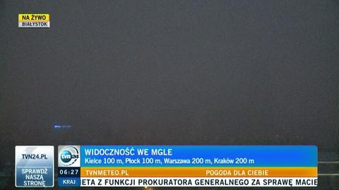 Mgła spowiła część kraju