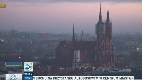 Mglisty poranek w Polsce
