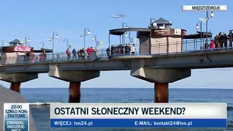 Międzyzdroje: ostatni ciepły weekend (TVN24)