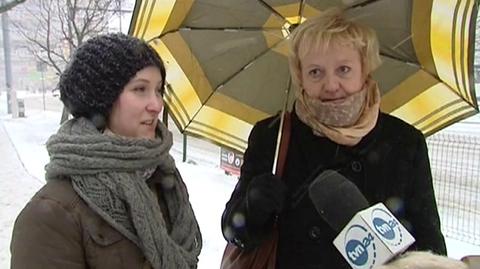 Mieszkańcy Szczecina o zimowej aurze (TVN24)