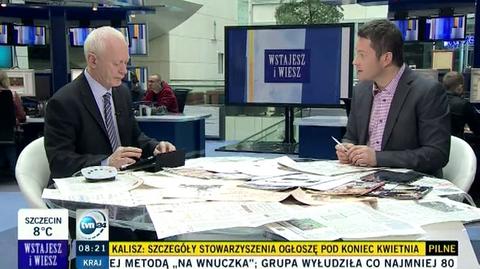 Minister Boni o zagrożeniu powodziowym (TVN24)