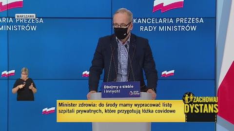 Minister Zdrowia Adam Niedzielski o noszeniu maseczek