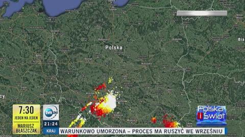 Nad Polską przechodzą burze