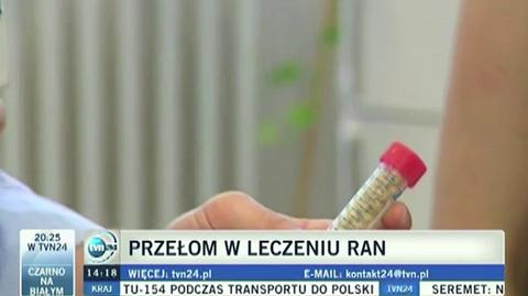 Nowoczesny len - przełom w leczeniu ran (materiał TVN24 z czerwca 2012 r.)