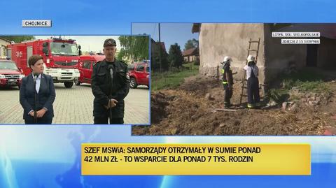 O stanie po nawałnicach informuje gen. Leszek Suski