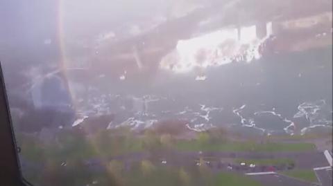 Okrągła tęcza nad wodospadem Niagara