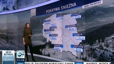 Omenaa Mensah o pokrywie śnieżnej w Polsce (TVN24)