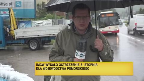 Ostrzeżenie trzeciego stopnia w Gdańsku