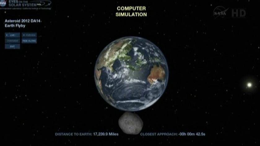 Planetoida przeleciała rekordowo blisko Ziemi (NASA)