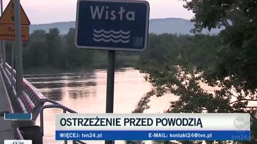 Podnosi się poziom Wisły w woj. lubelskim/TVN24