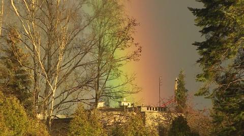 Podwójna tęcza nad Wrocławiem