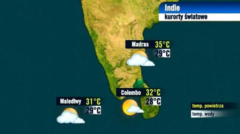 Pogoda pogody TVN Meteo dla kurortów na świecie, 1.10