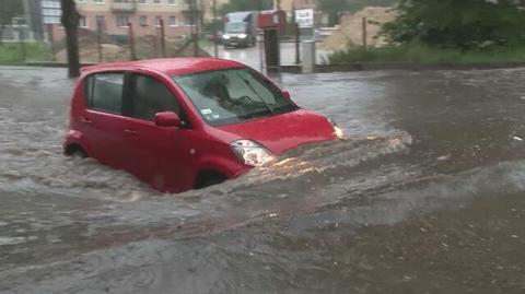 Powódź w Gorzowie po ulewnych deszczach