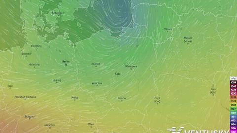 Prognoza ciśnienia w Polsce