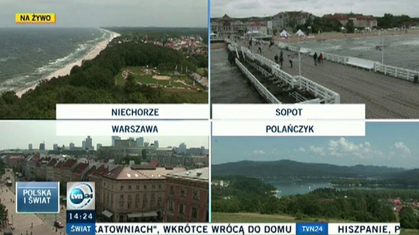 Prognoza dla miejscowości nadmorskich na kolejne dni (TVN24)