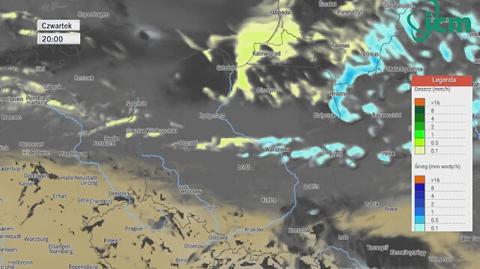 Prognoza opadów do soboty