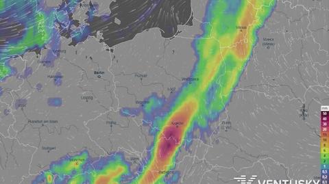 Prognoza opadów na kolejne dni