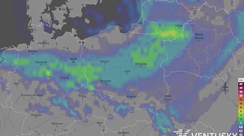 Prognoza opadów na najbliższe dni (ventusky.com)