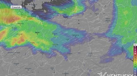 Prognoza opadów na pięć dni (ventusky.com)