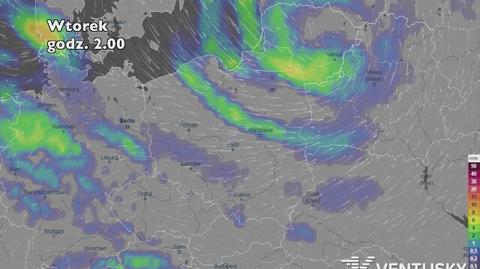 Prognoza opadów na pięć dni (ventusky.com)