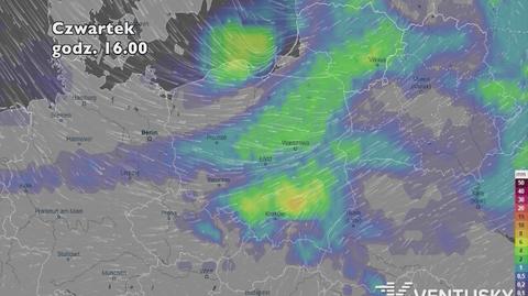 Prognoza opadów na pięć dni (ventusky.com)