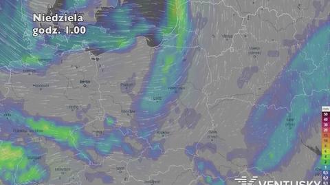 Prognoza opadów na pięć dni (ventusky.com)