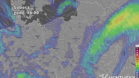 Prognoza opadów na pięć dni (ventusky.com)