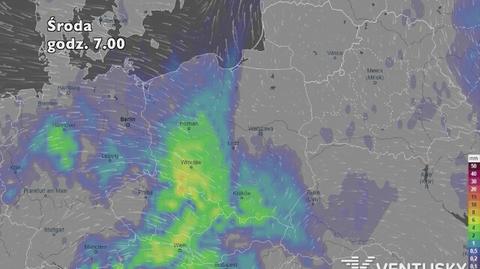 Prognoza opadów na pięć dni (ventusky.com)