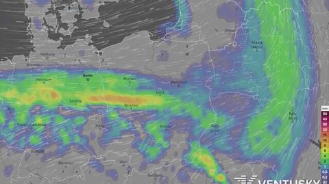 Prognoza opadów w czwartek i piątek