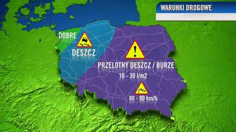 Prognoza pogody dla kierowców, 10.07